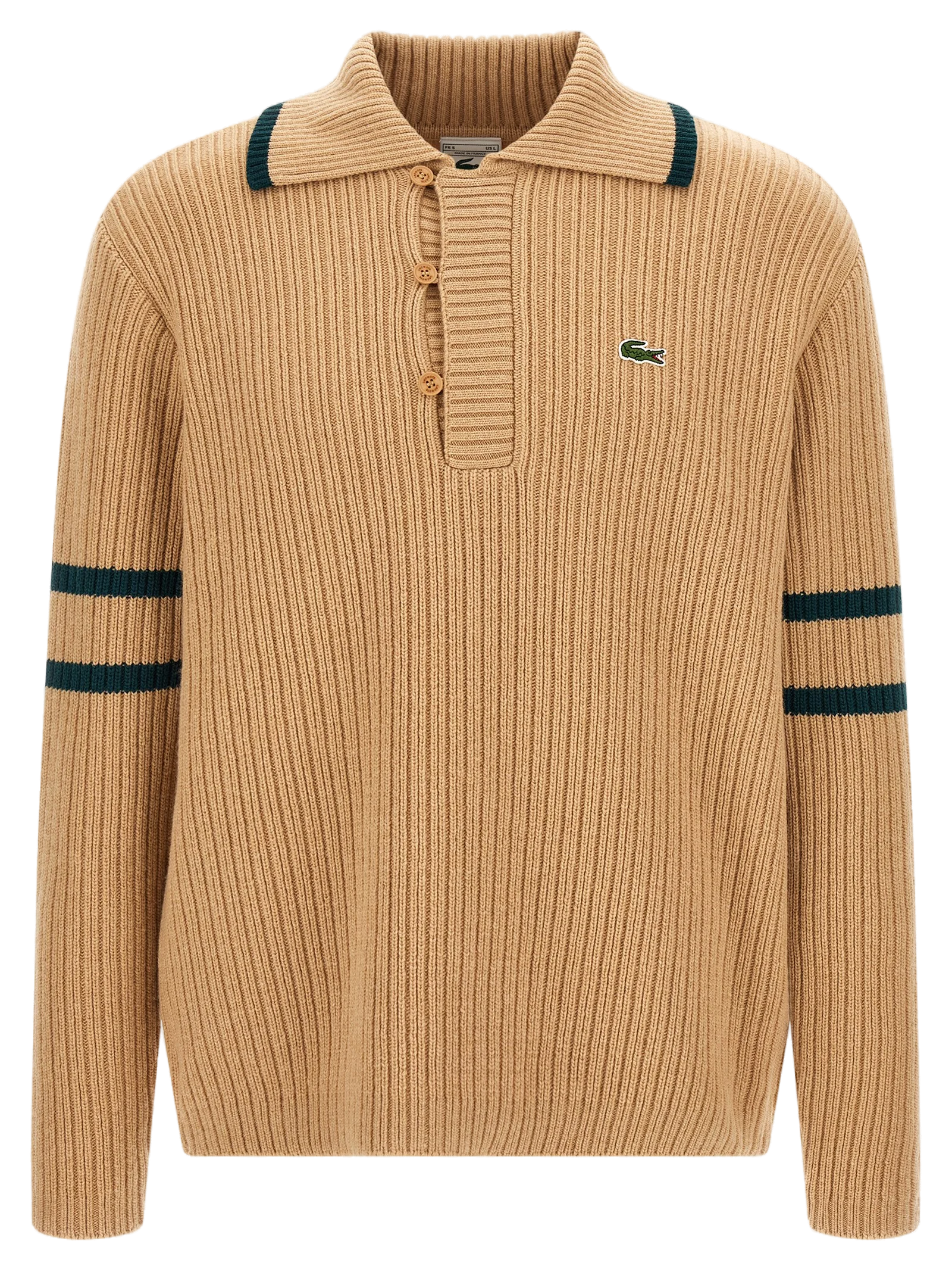 Lacoste Archive Edition Cardigan — Beige by Lacoste