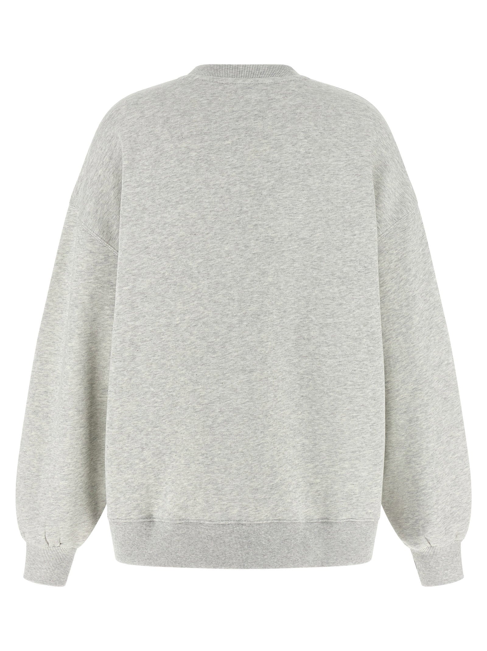 Rotate Birger Christensen Logo-Embroidered Cotton Sweatshirt — Beige, view 2
