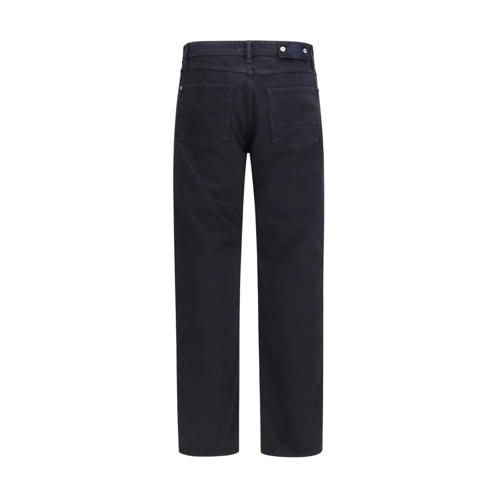 Stone Island Lightweight Denim Jeans — Black, view 2