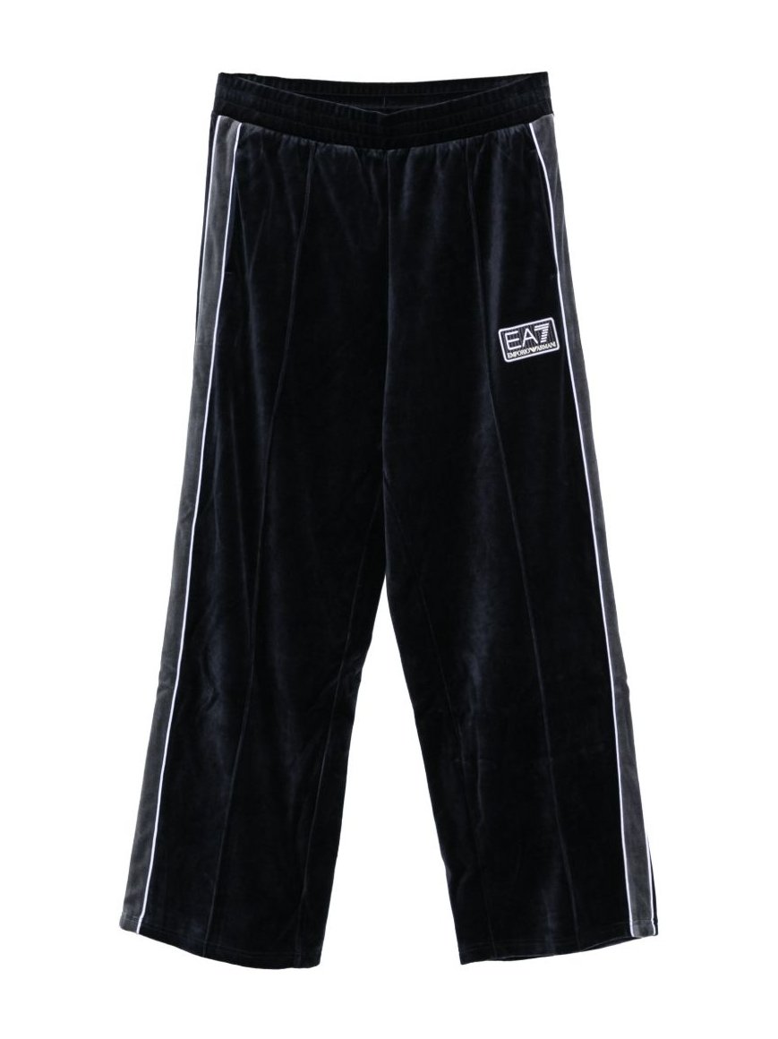 EA7 Velvet Logo Joggers — Black by EA7