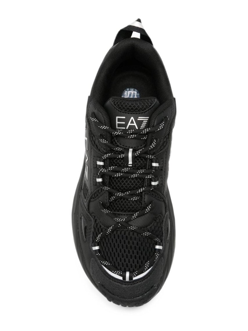 EA7 Logo Sneaker — Black, view 2