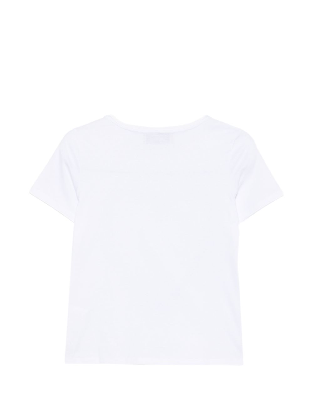 Alessandro Enriquez Heart-Print Cotton T-Shirt — White, view 2