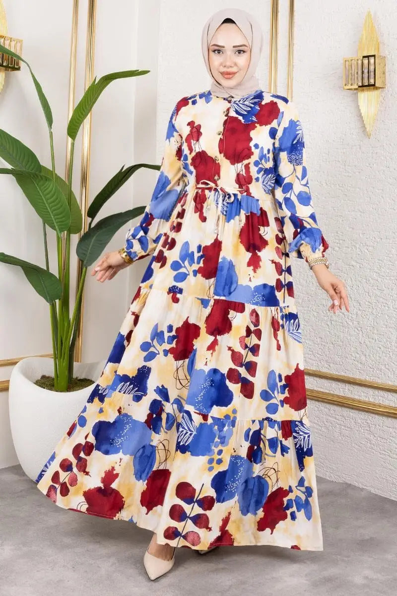Tunnel Waist Hijab Dress, view 3