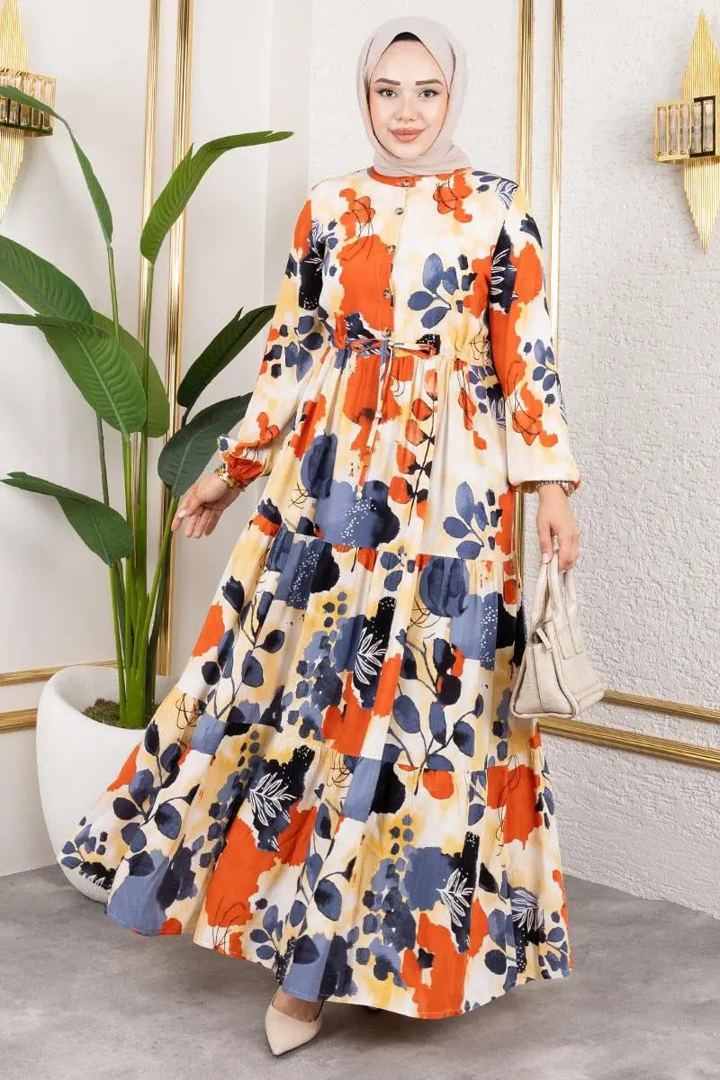 Tunnel Waist Hijab Dress, view 2