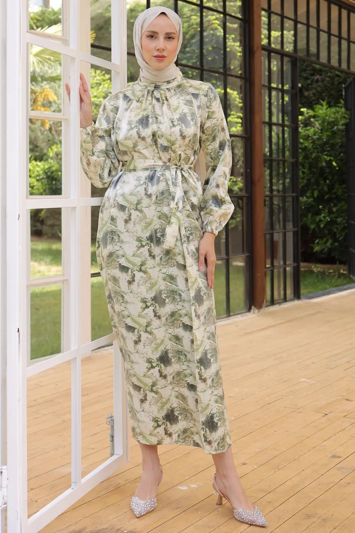 Patterned Dress, view 3