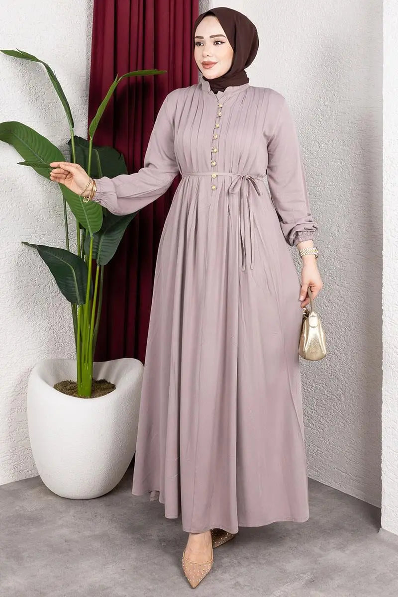Belmando Dress With Gold Buttons, view 2