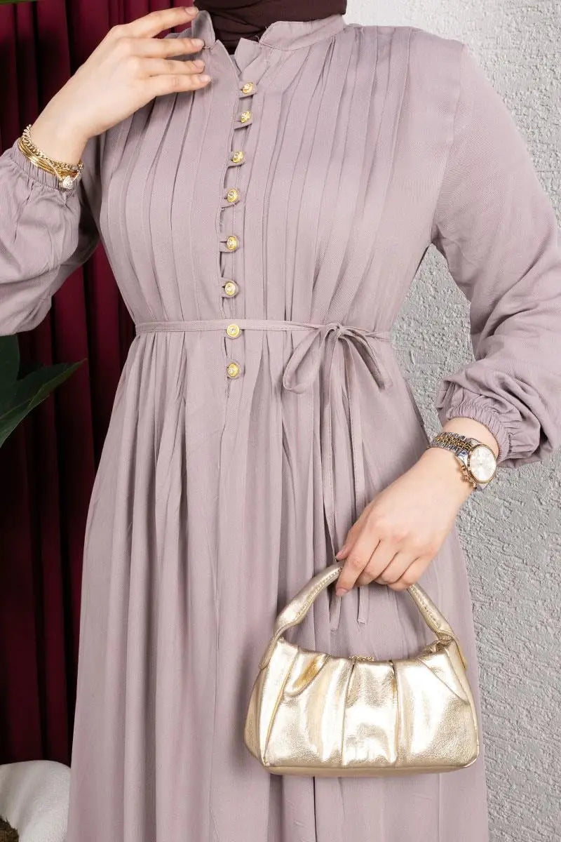 Belmando Dress With Gold Buttons, view 4