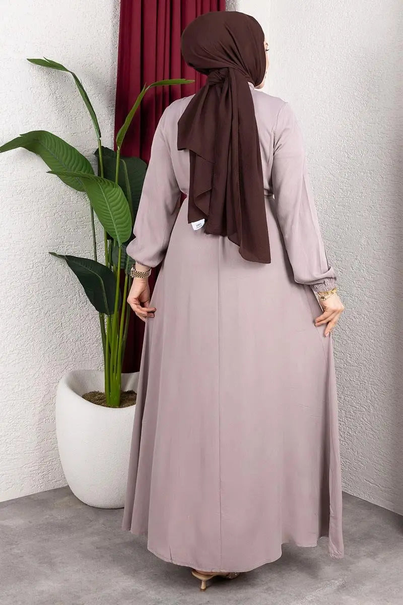 Belmando Dress With Gold Buttons, view 5