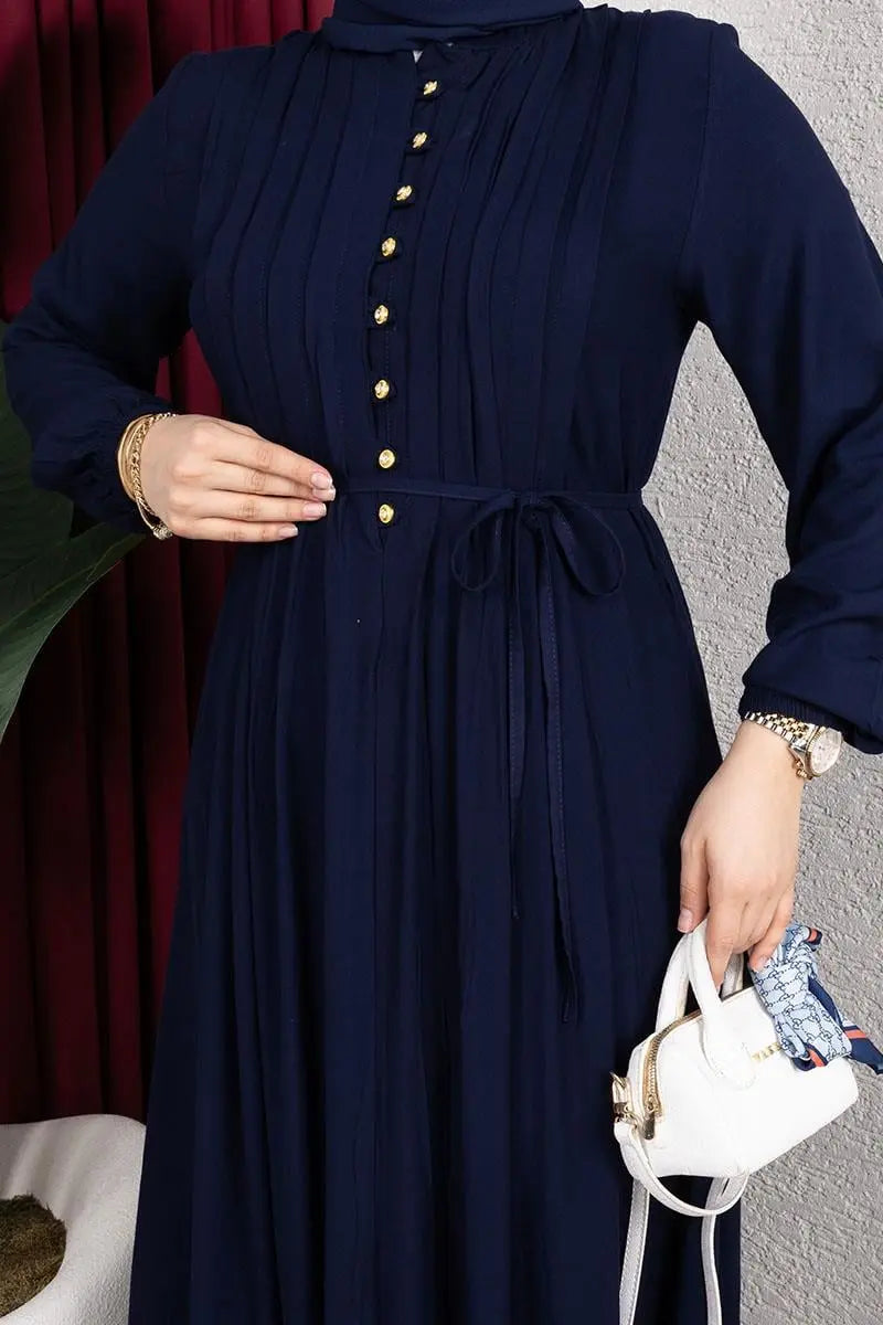 Belmando Dress With Gold Buttons, view 4