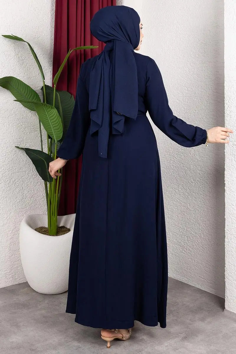 Belmando Dress With Gold Buttons, view 5