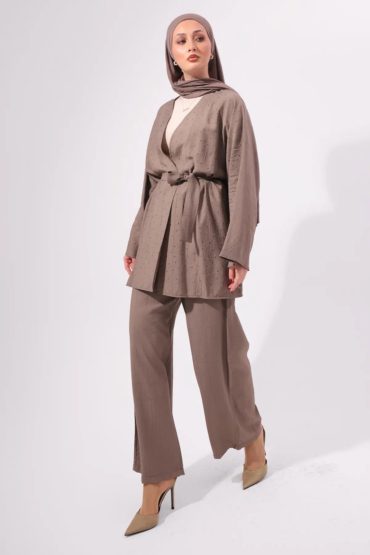 Stone Embellished Two-piece Set, view 2