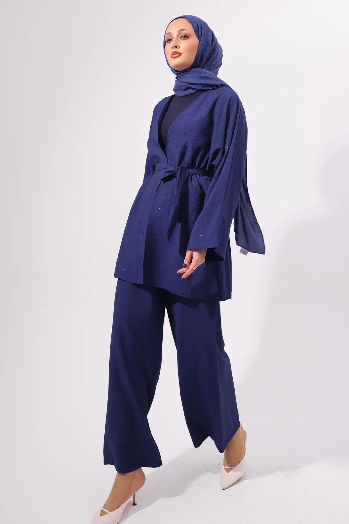 Stone Embellished Two-piece Set, view 4