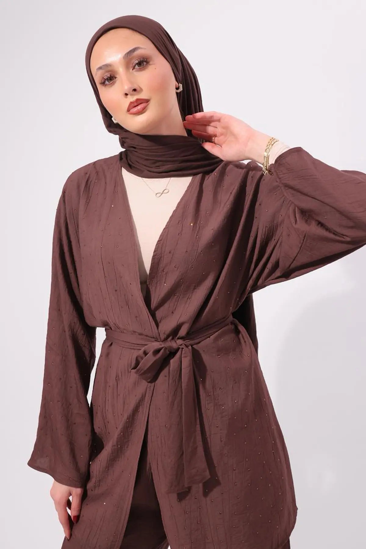 Stone Embellished Two-piece Set, view 3