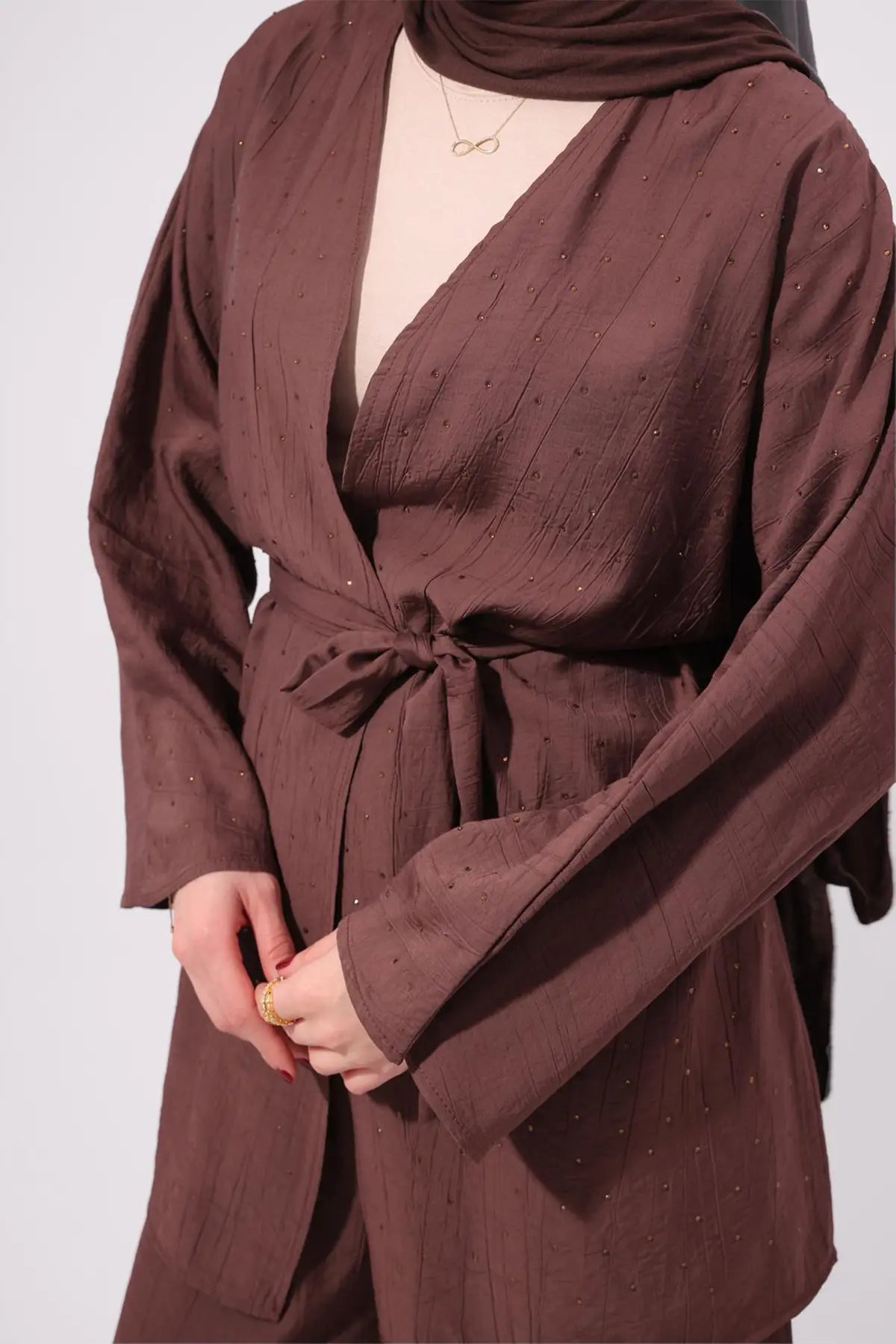 Stone Embellished Two-piece Set, view 4