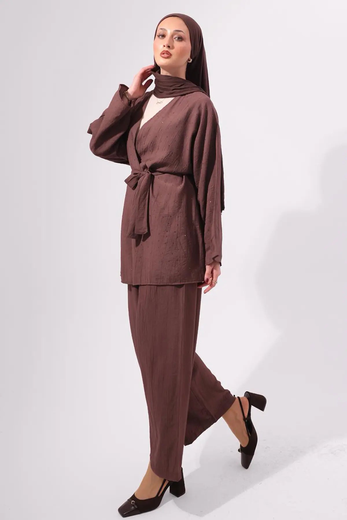 Stone Embellished Two-piece Set, view 5