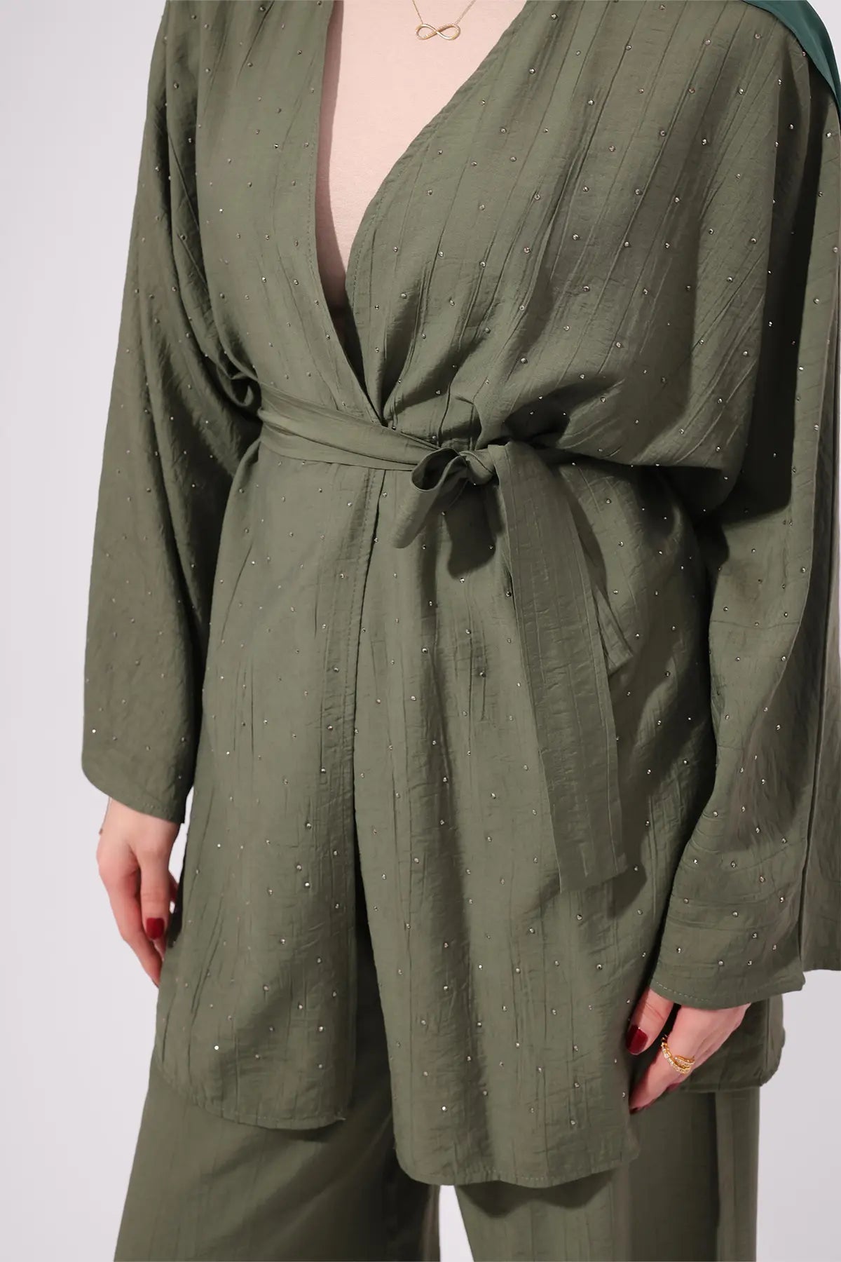 Stone Embellished Two-piece Set, view 2