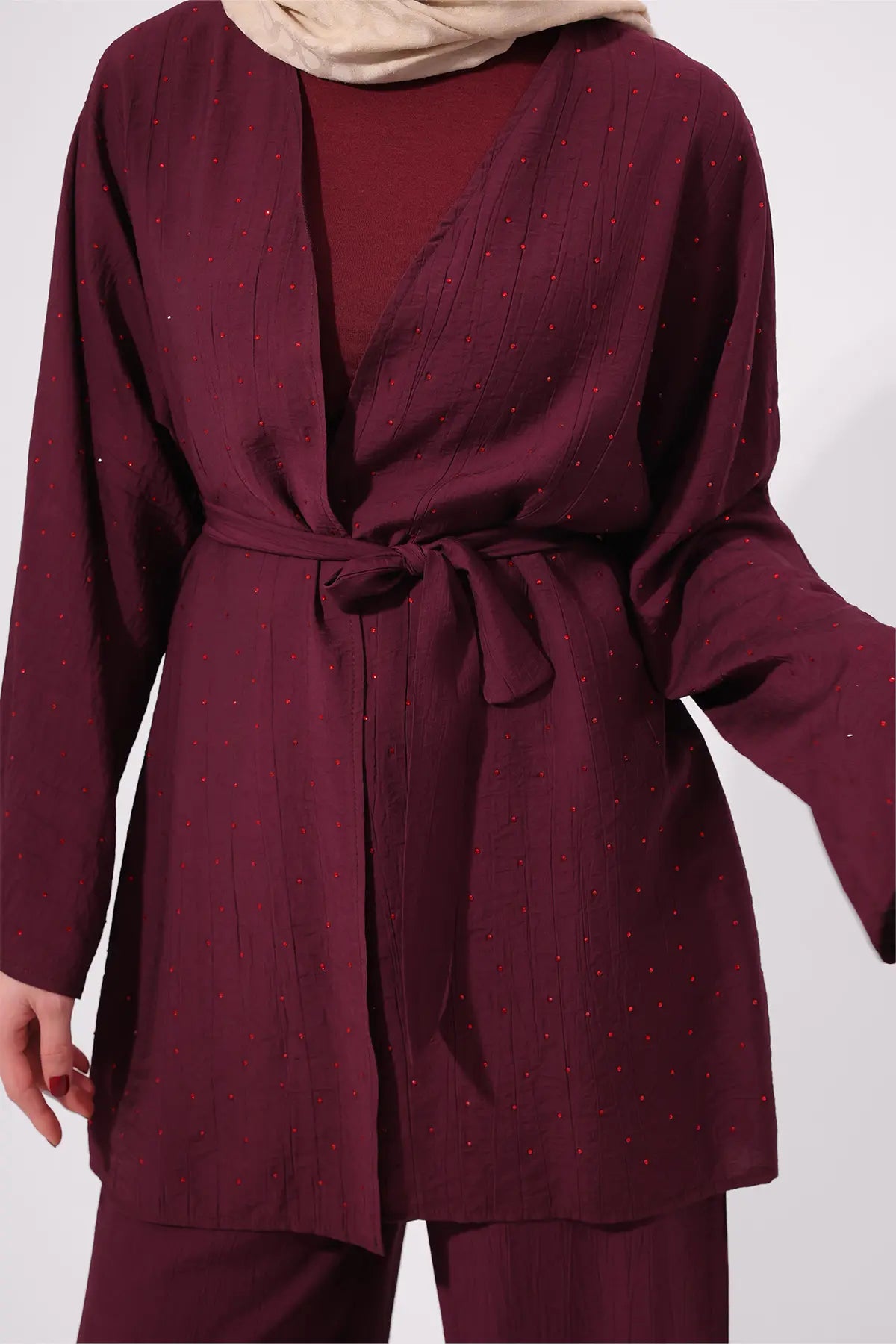 Stone Embellished Two-piece Set, view 4