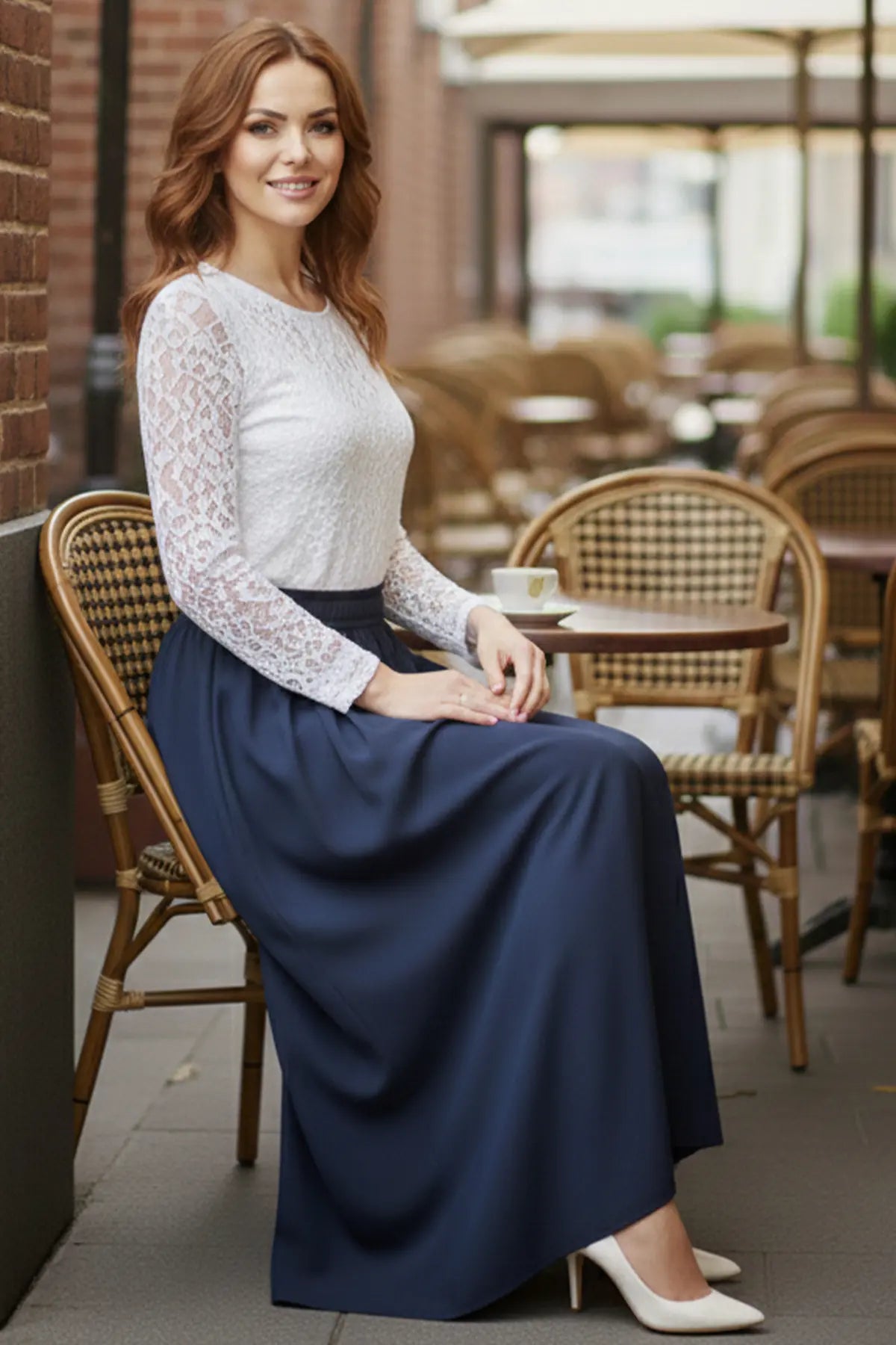 Elastic Waist Double Skirt, view 3