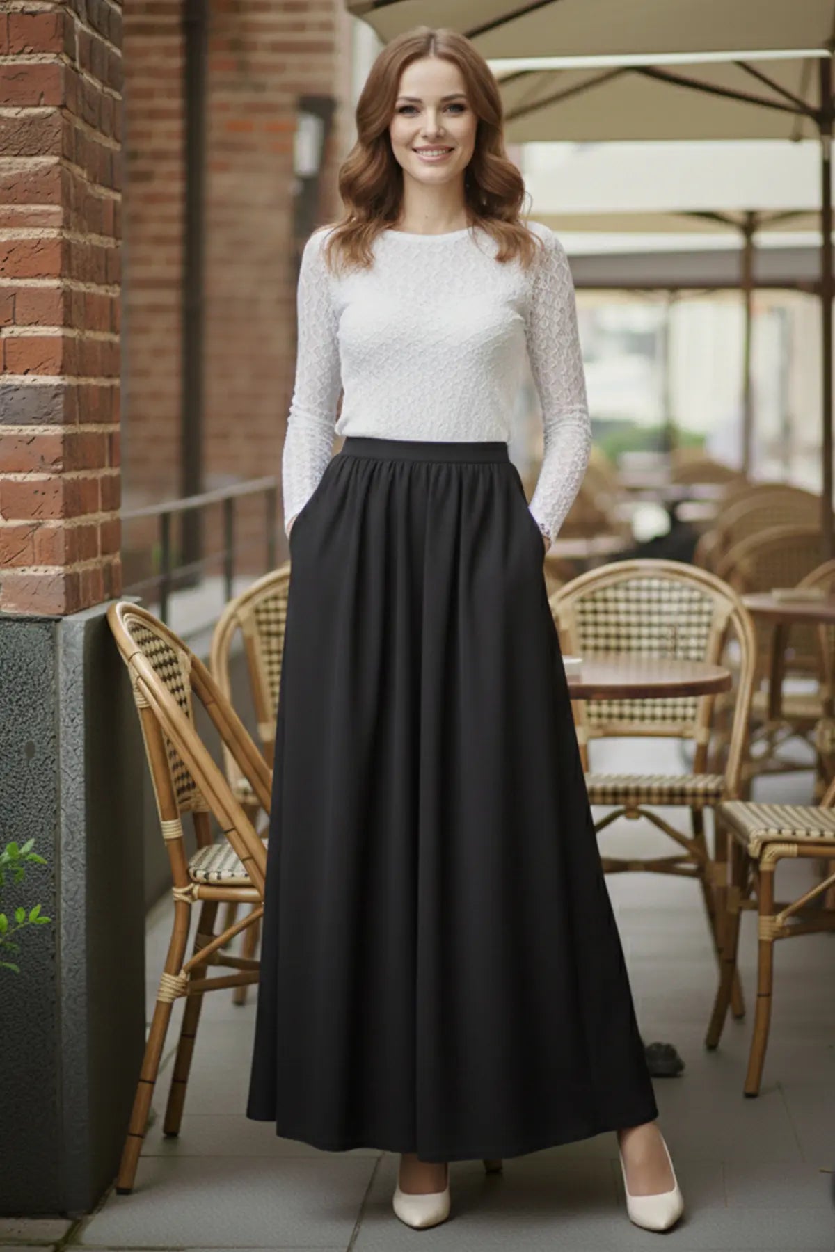 Elastic Waist Double Skirt, view 5