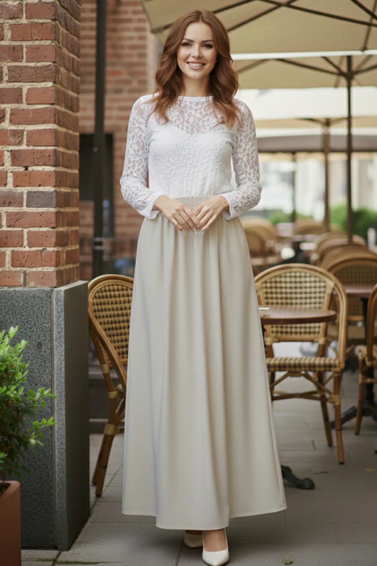 Elastic Waist Double Skirt, view 3