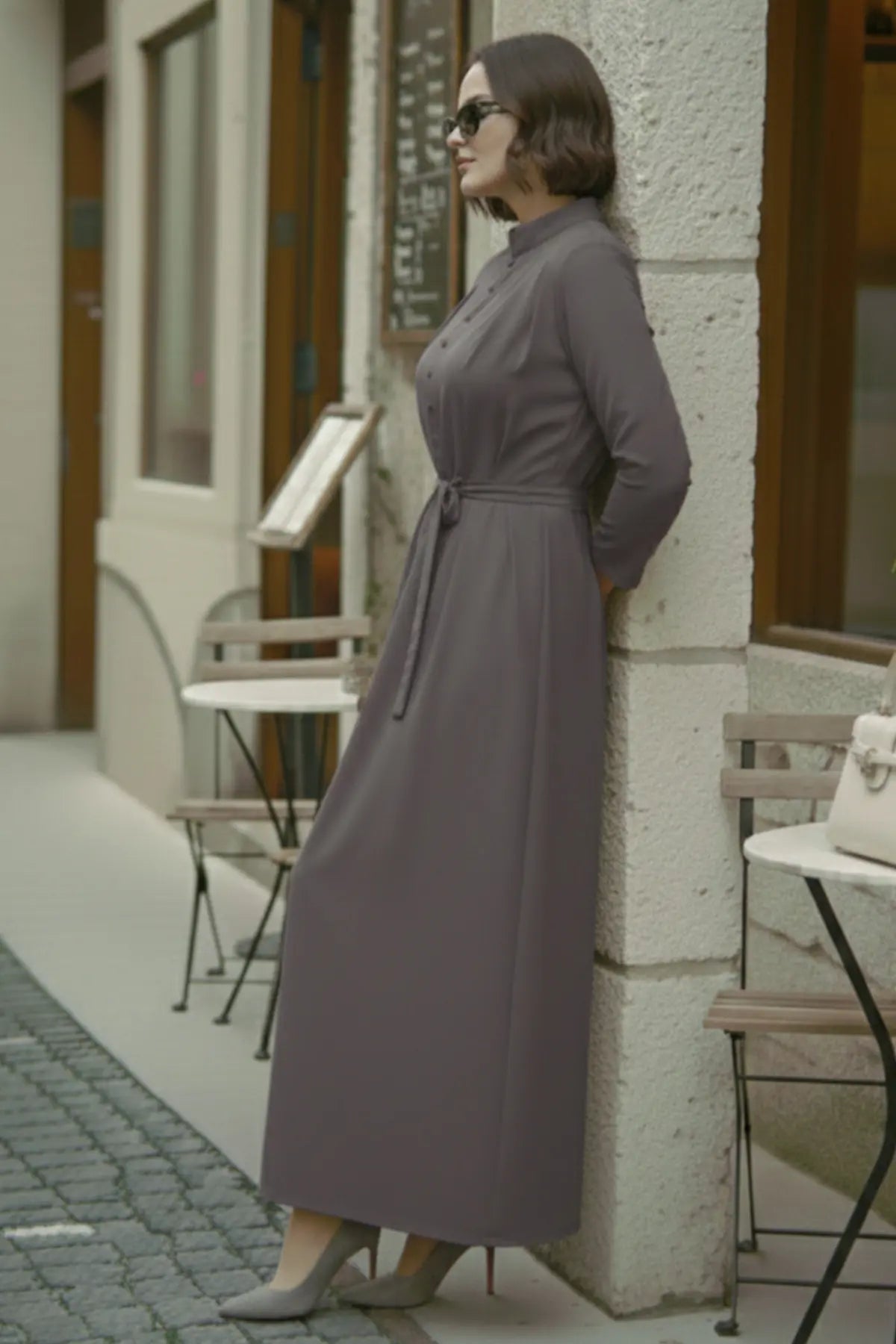 Buttoned Hijab Dress, view 2