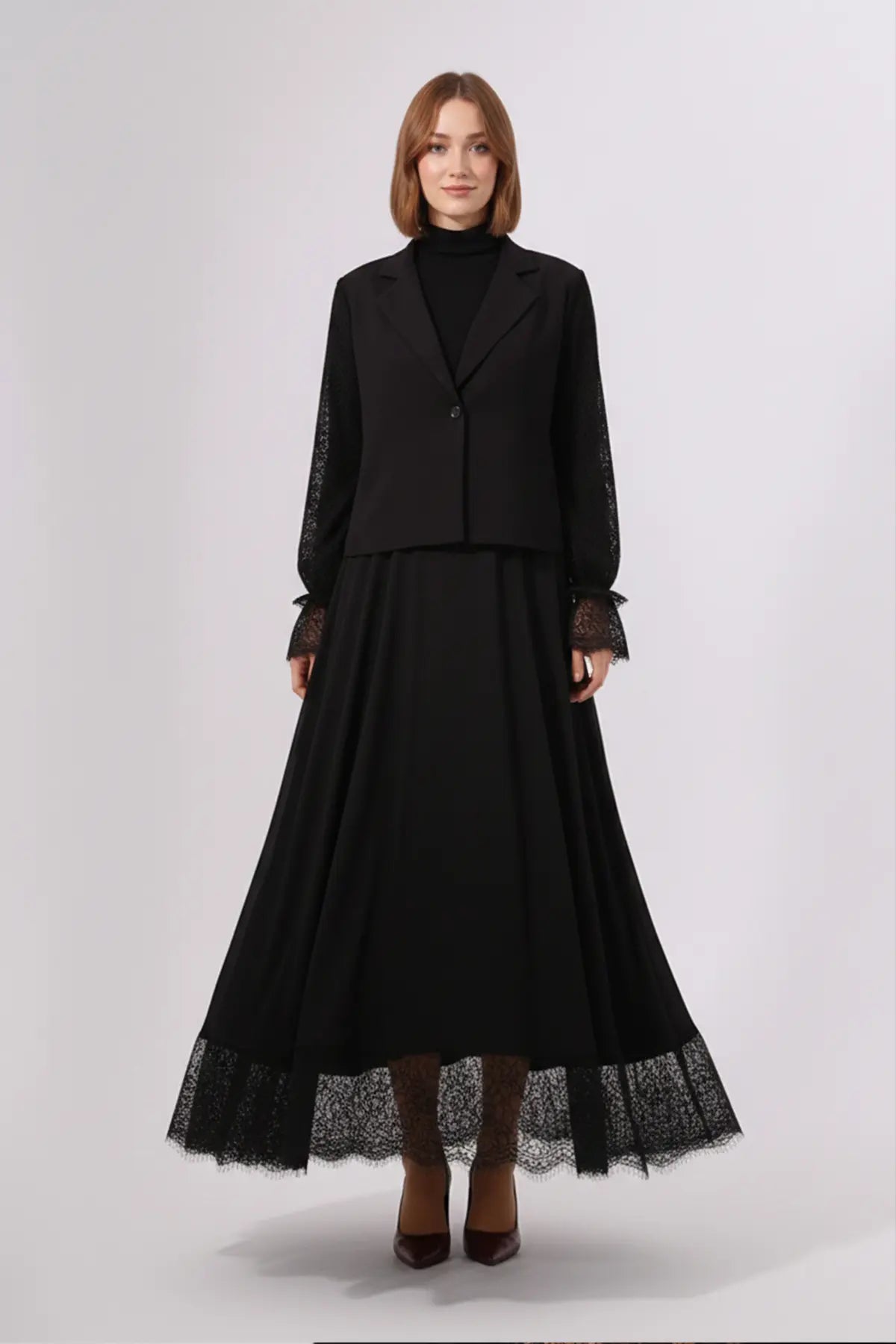 Lace Hijab Two-piece Set, view 3