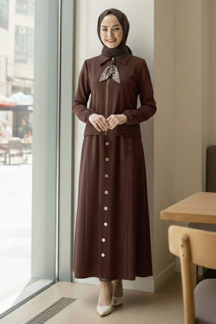 Two-piece Hijab Set With Scarf by NEOMODEST