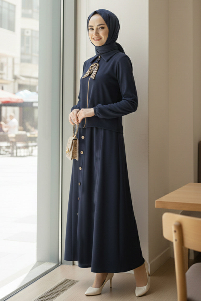 Two-piece Hijab Set With Scarf by NEOMODEST