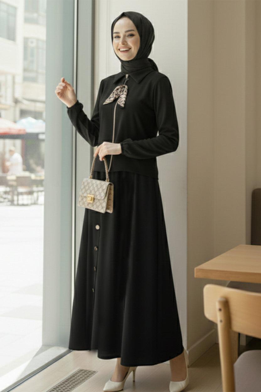 Two-piece Hijab Set With Scarf by NEOMODEST
