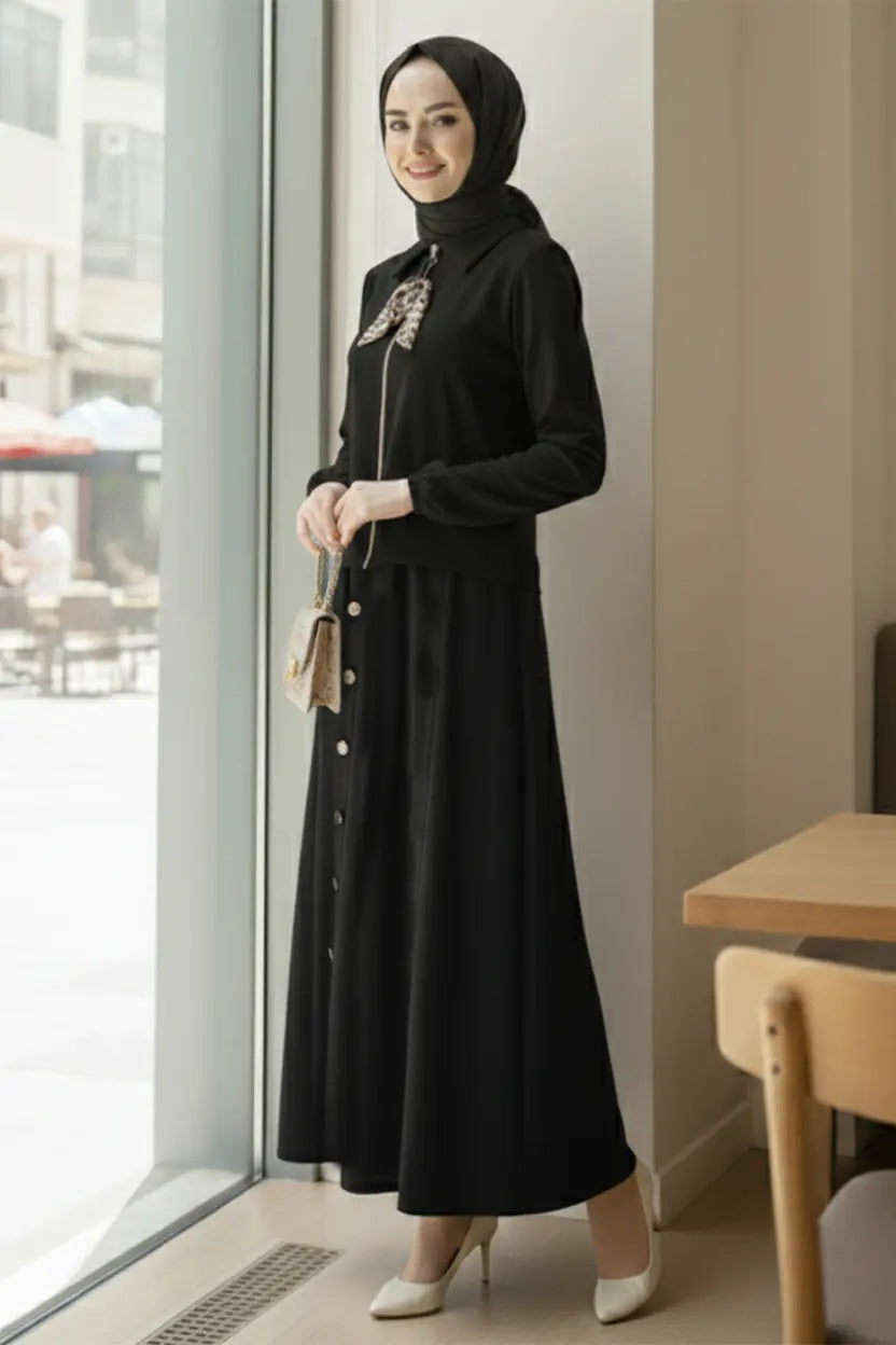 Two-piece Hijab Set With Scarf, view 2