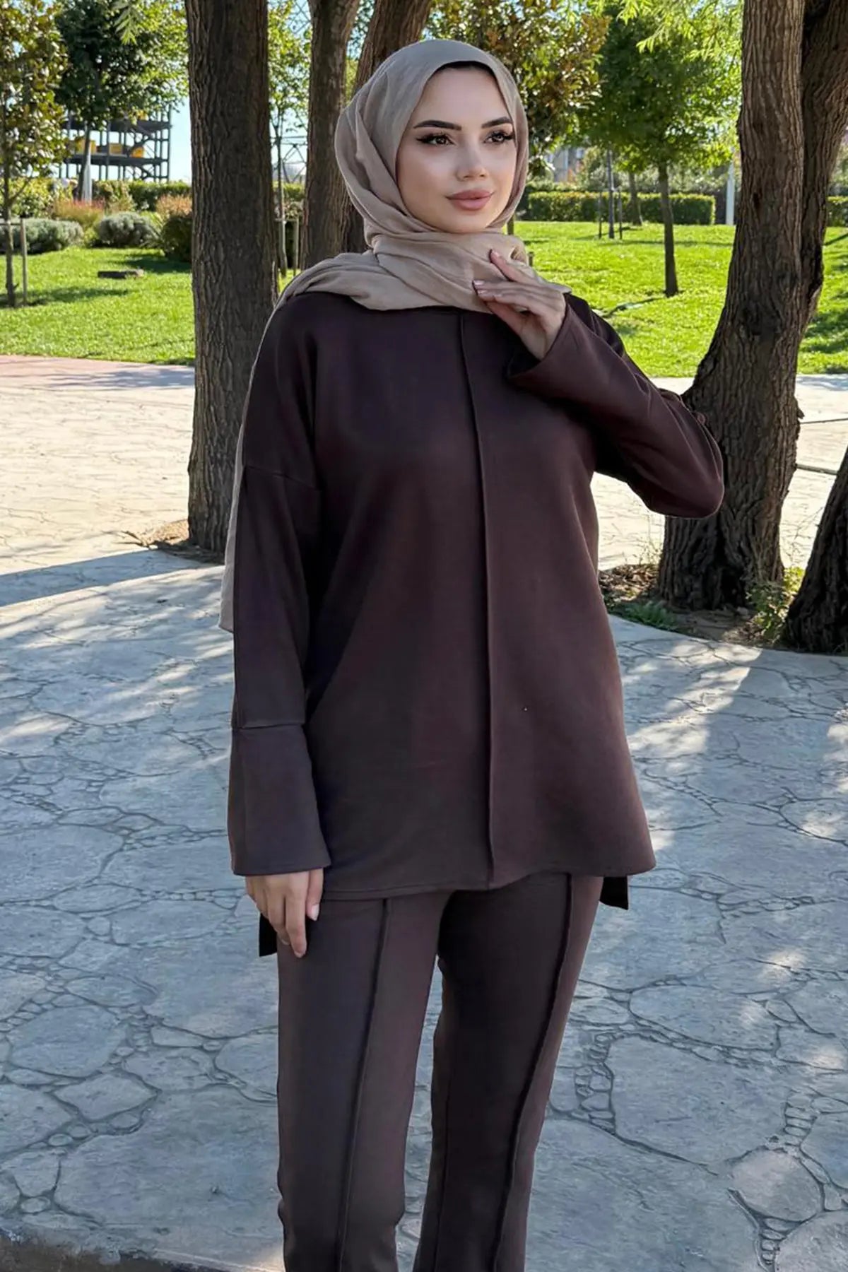 Two-piece Set With Stitching Detail, view 2