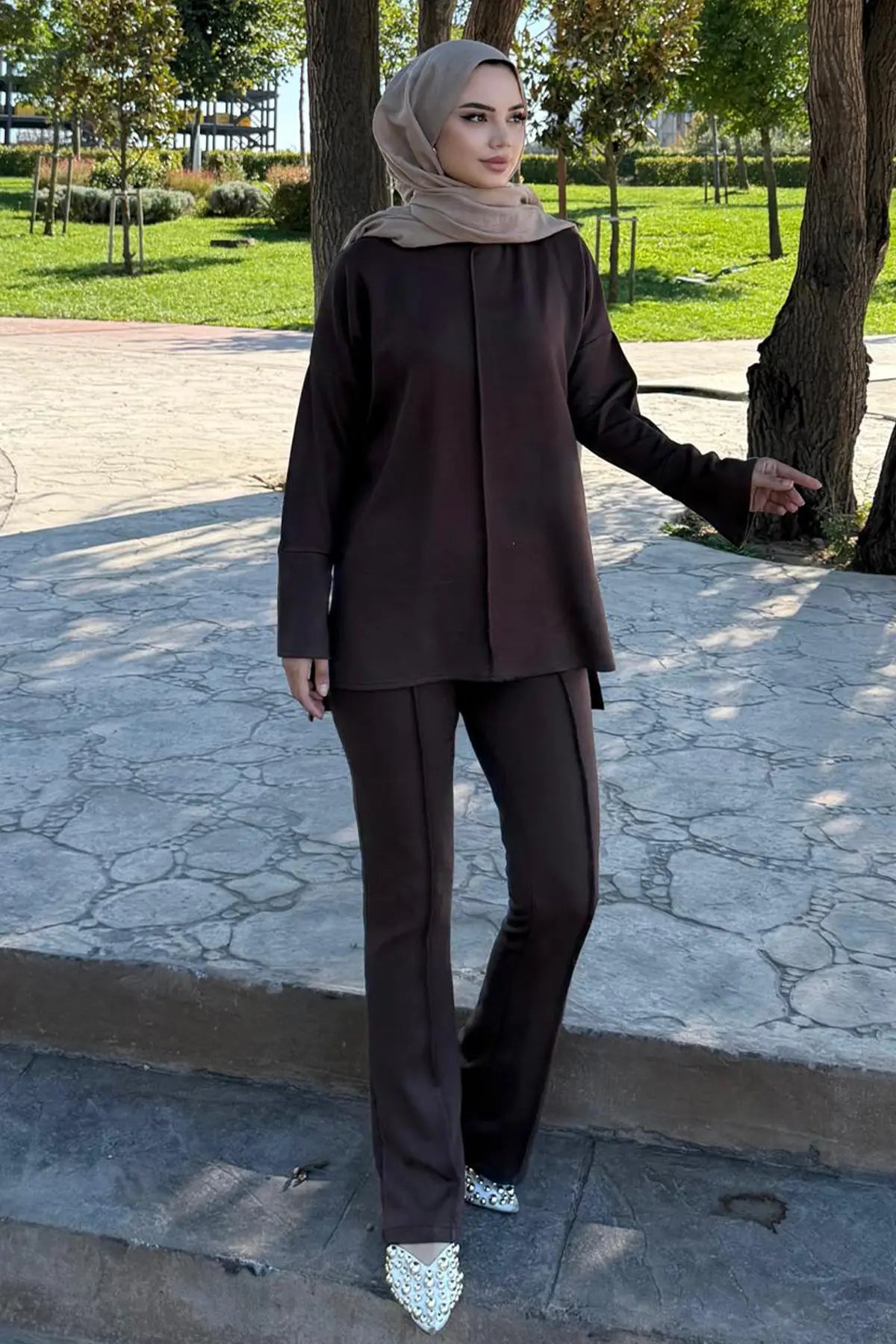 Two-piece Set With Stitching Detail, view 4