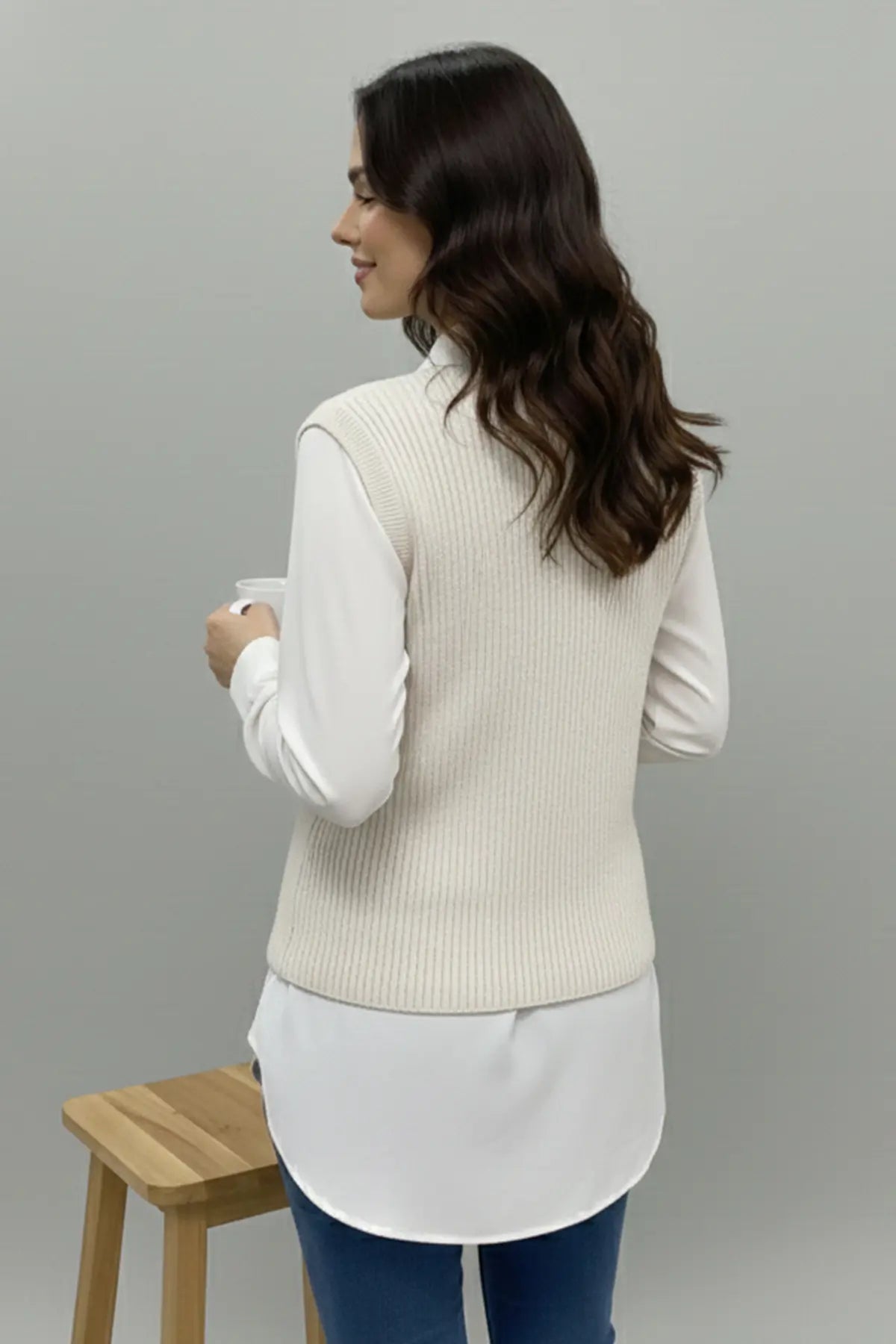 Pocket Knit Vest, view 4