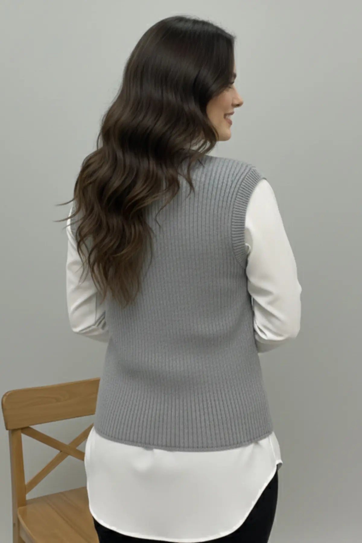 Pocket Knit Vest, view 4