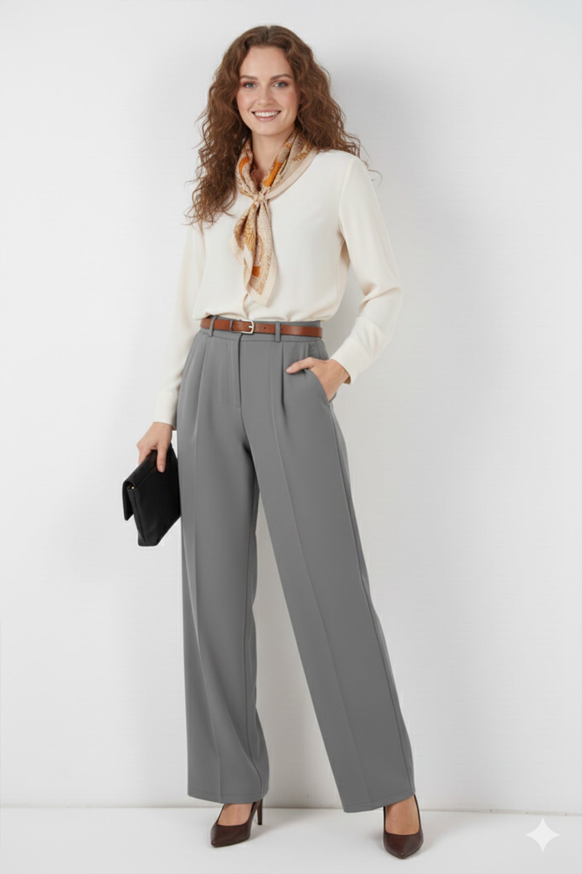 Belted Hijab Trousers by NEOMODEST