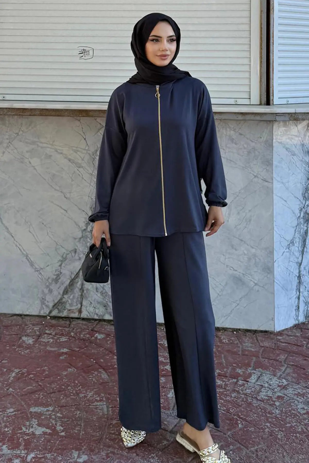 Zippered Two Piece Suit, view 3