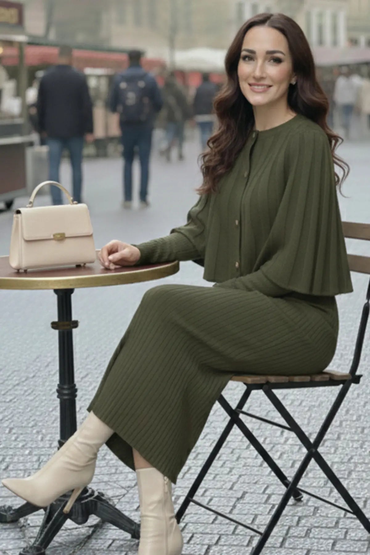 Bolero Knit Dress, view 2