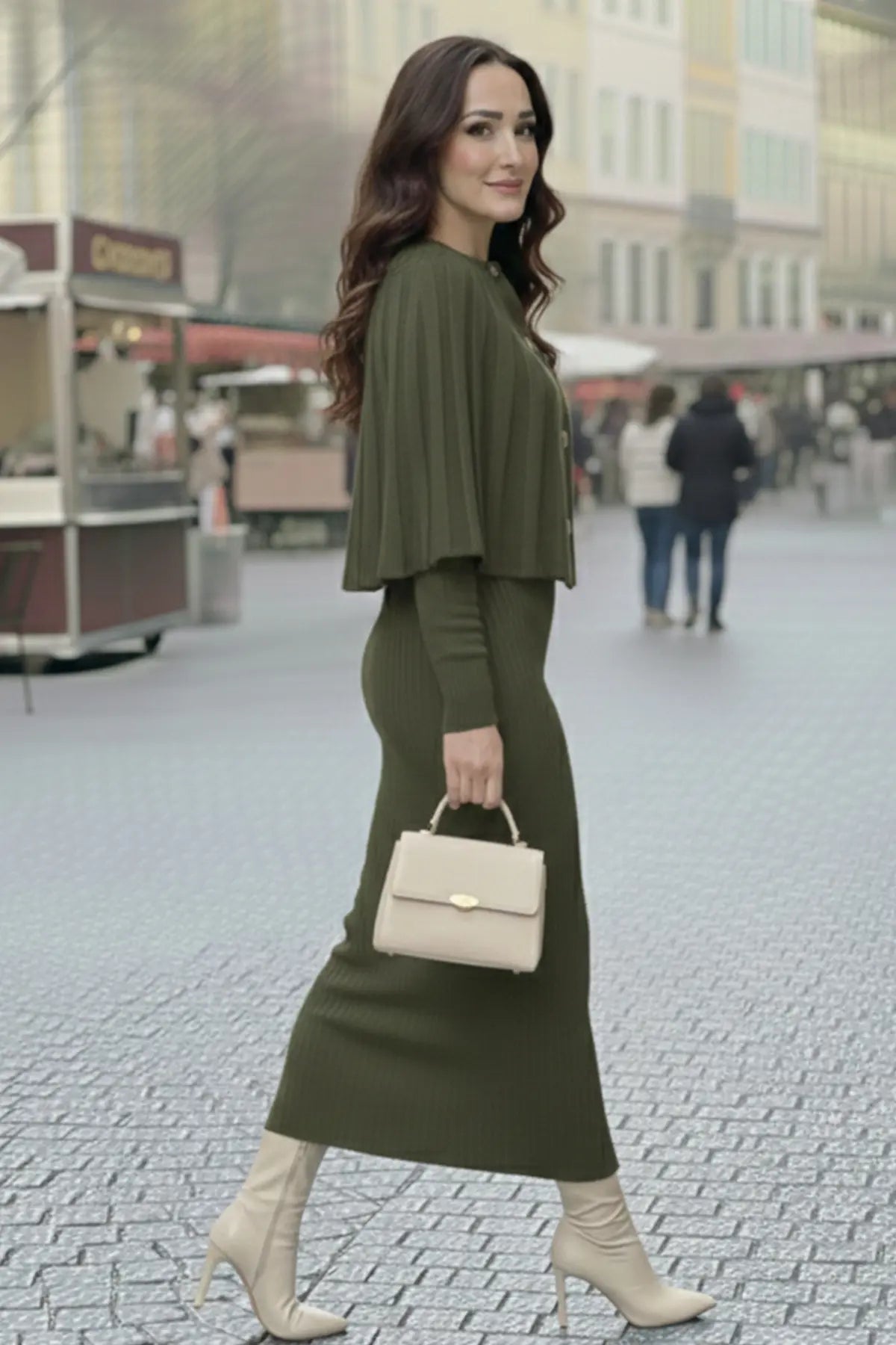 Bolero Knit Dress, view 3