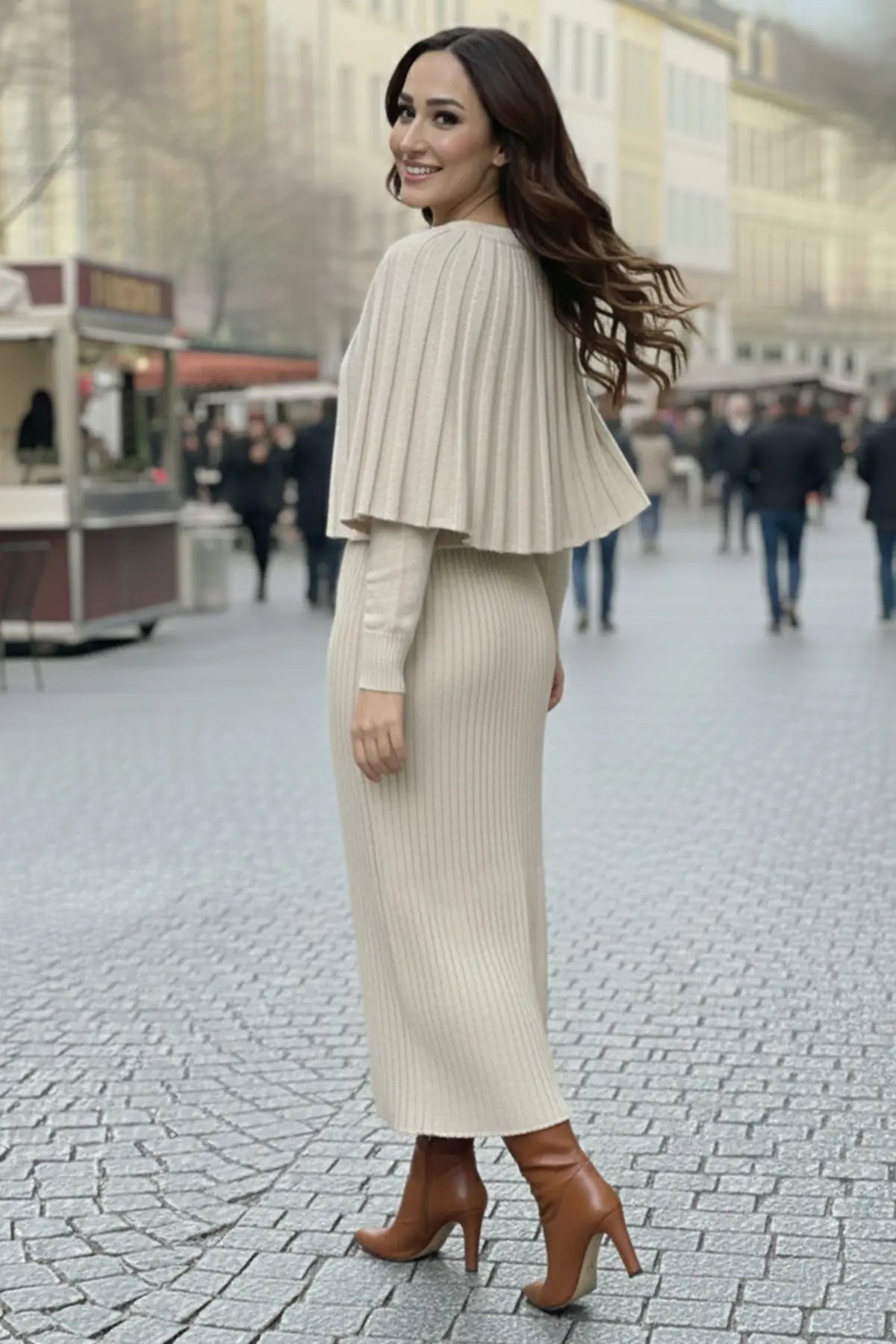 Bolero Knit Dress, view 3