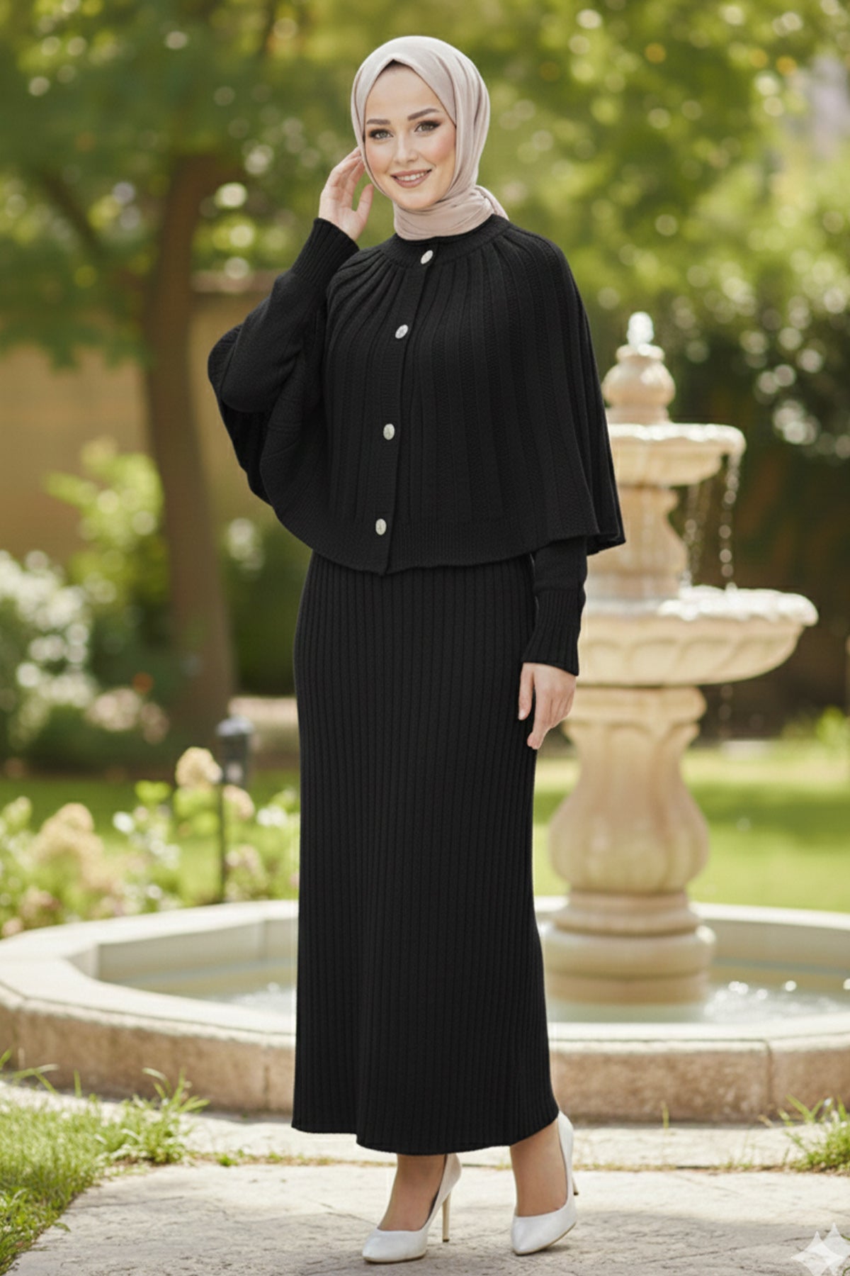 Bolero Knit Dress by NEOMODEST