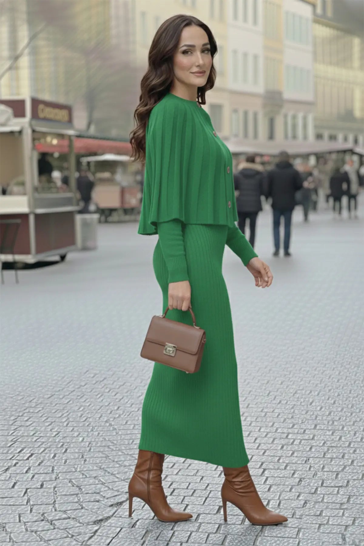 Bolero Knit Dress, view 3