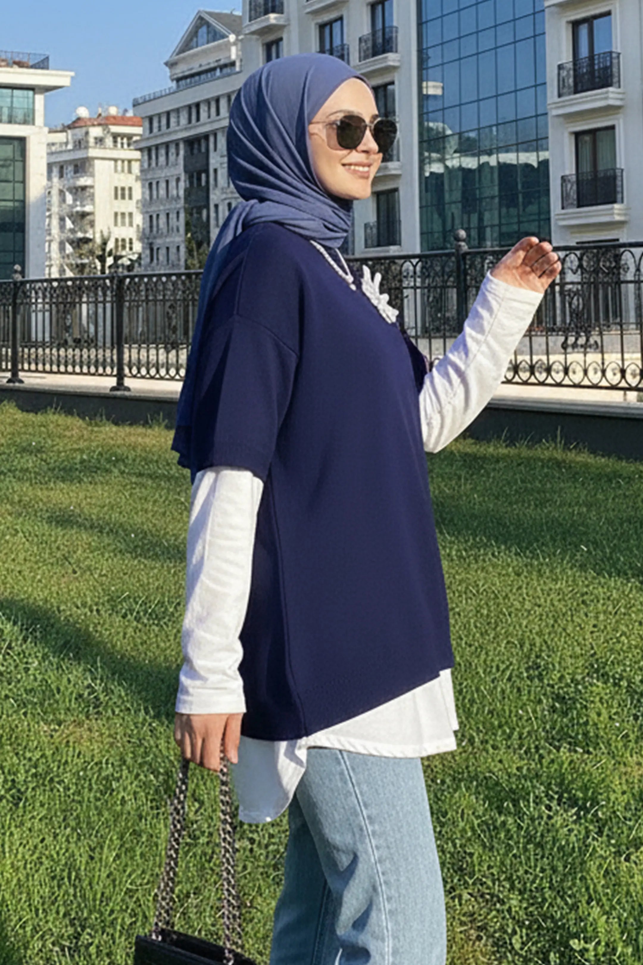 Oversized Ribbed Knit Sweater, view 2