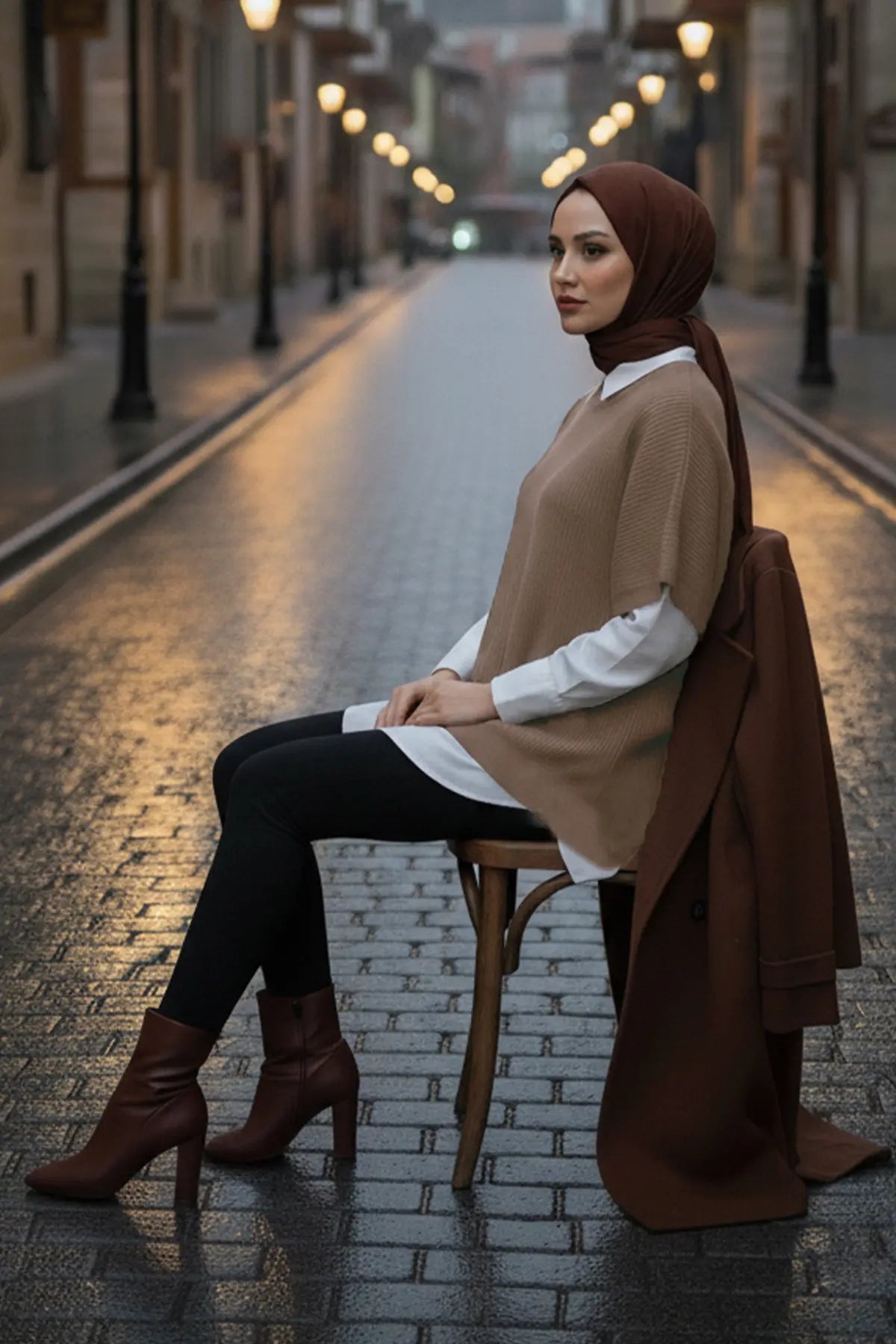 Oversize Knit Sweater, view 3