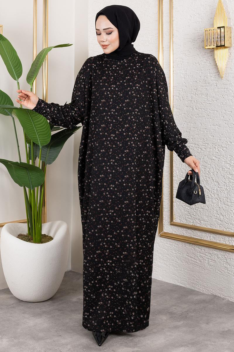 Patterned Crepe Dress by NEOMODEST