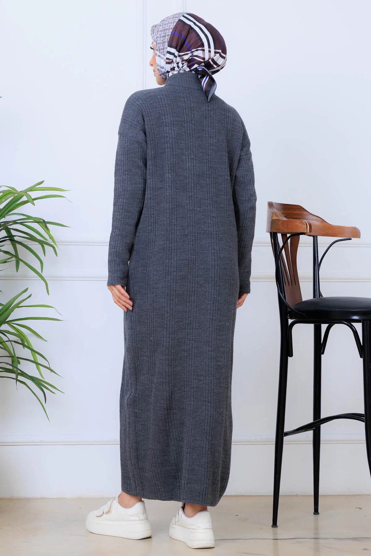 Ribbed Knit Dress, view 4