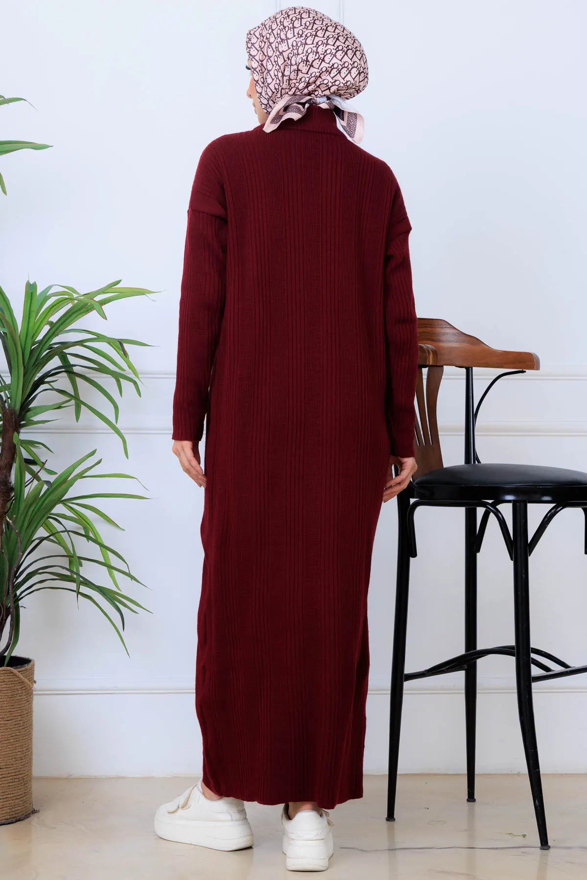 Ribbed Knit Dress, view 4