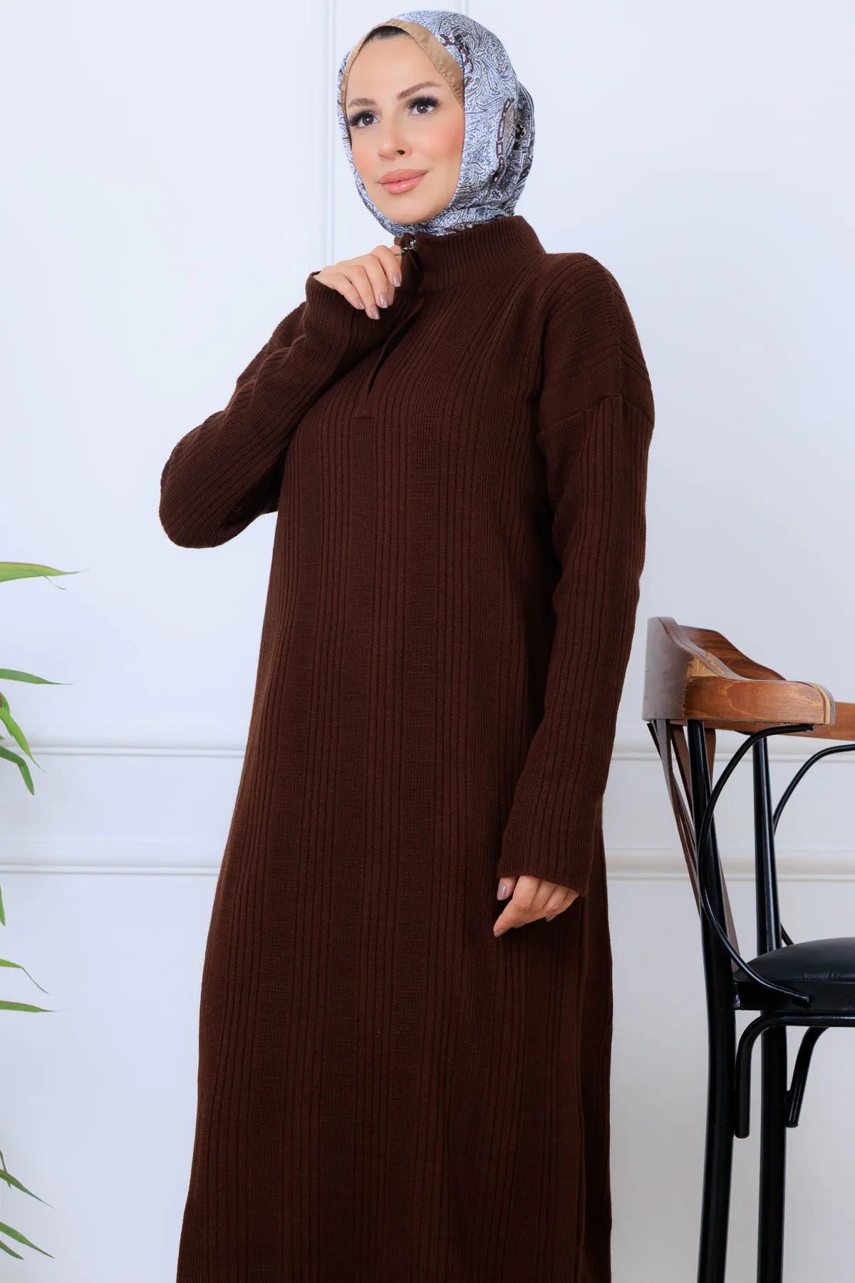 Ribbed Knit Dress, view 2