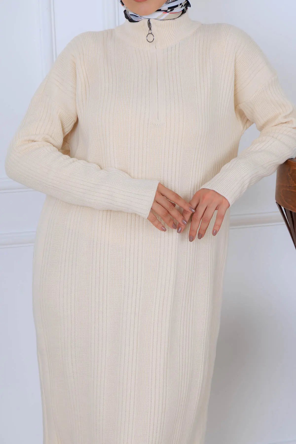Ribbed Knit Dress, view 2