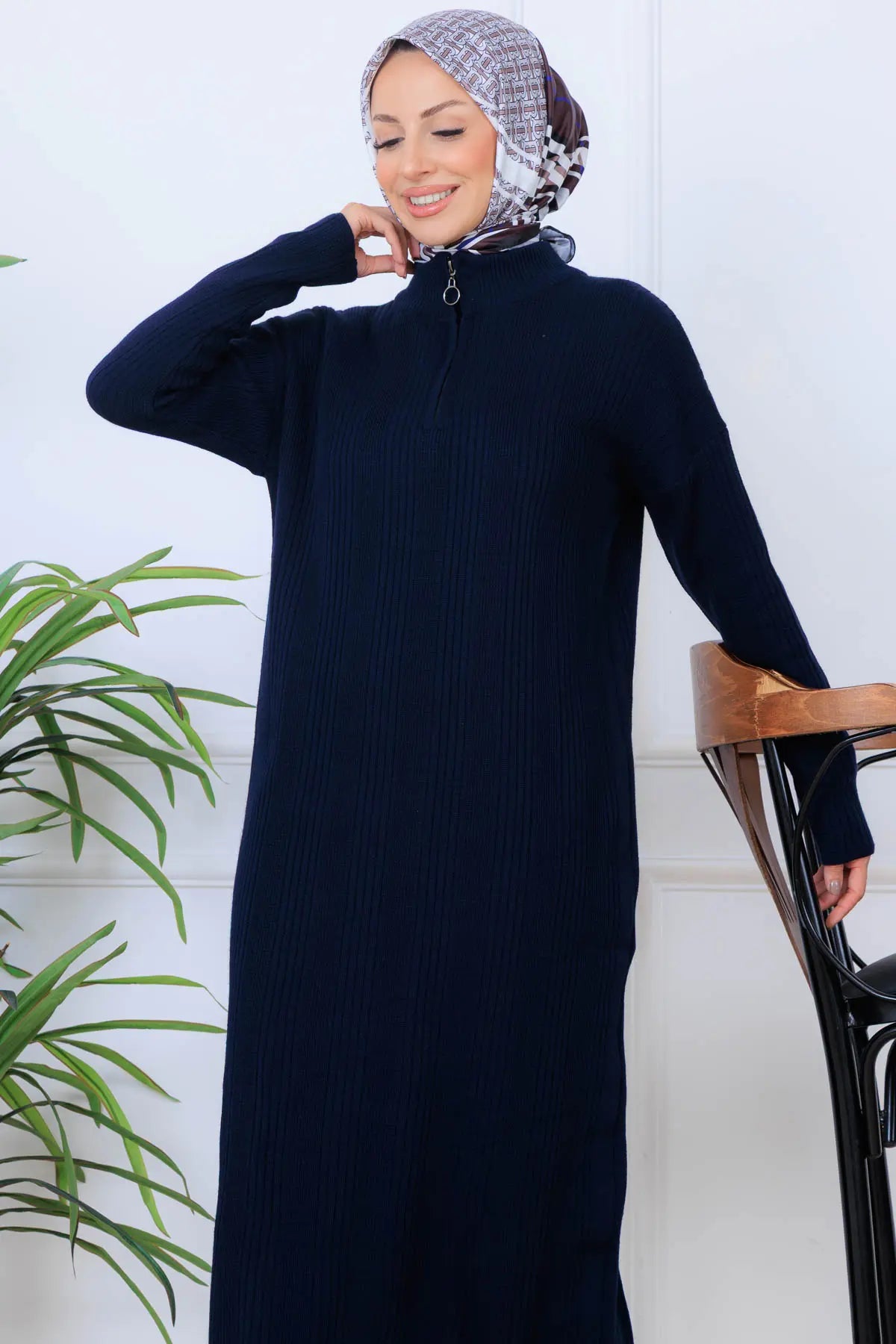 Ribbed Knit Dress, view 3