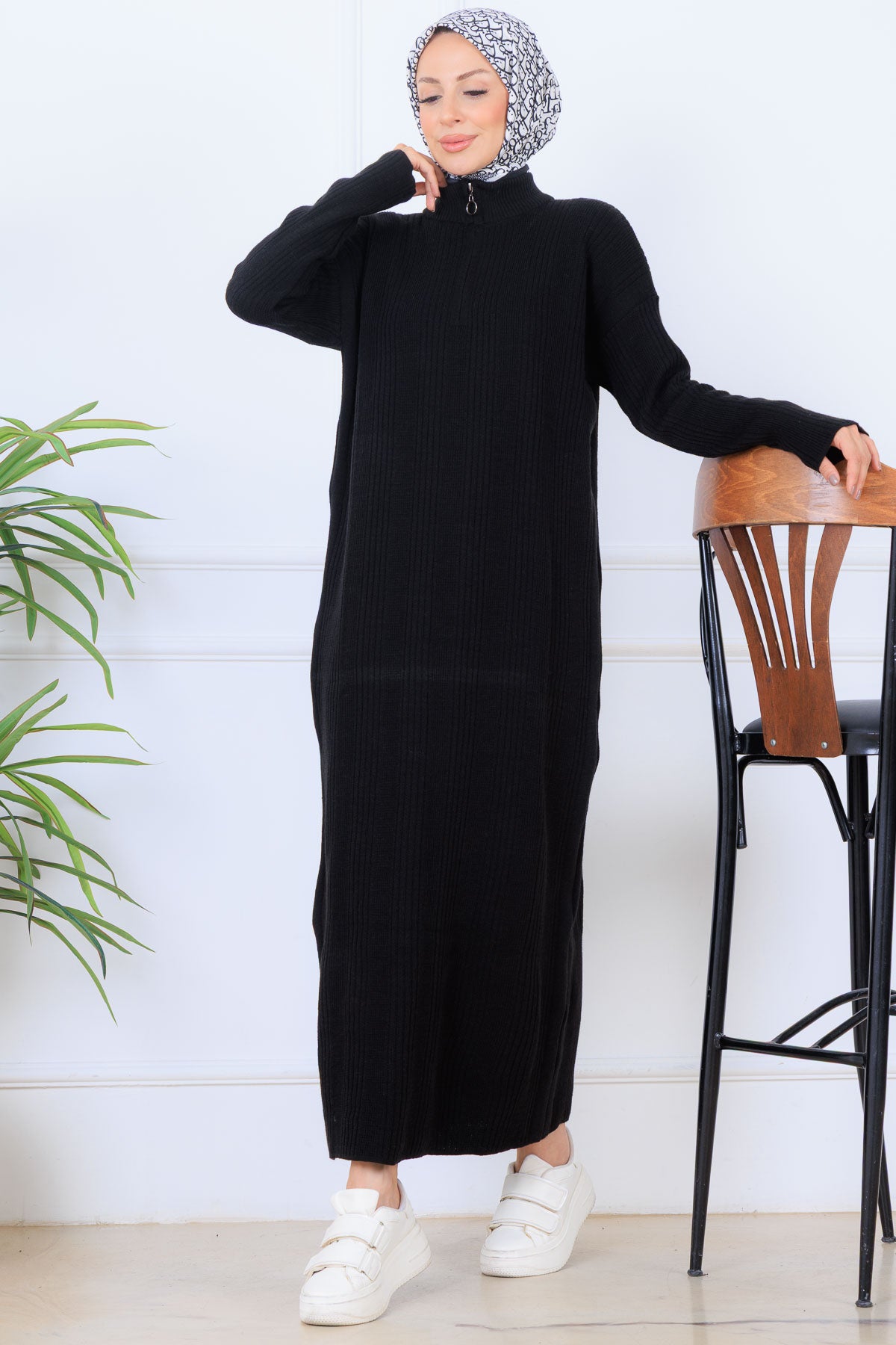Ribbed Knit Dress by NEOMODEST